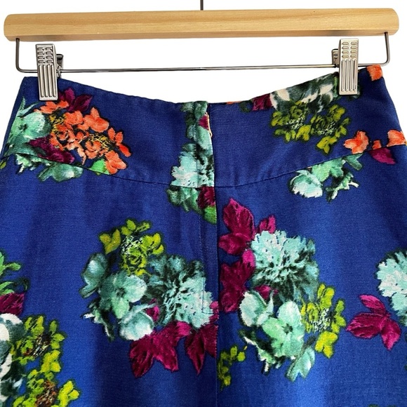 Maeve Anthropologie Garden Days silk blend floral skirt Sz 4 excellent condition - Picture 9 of 11